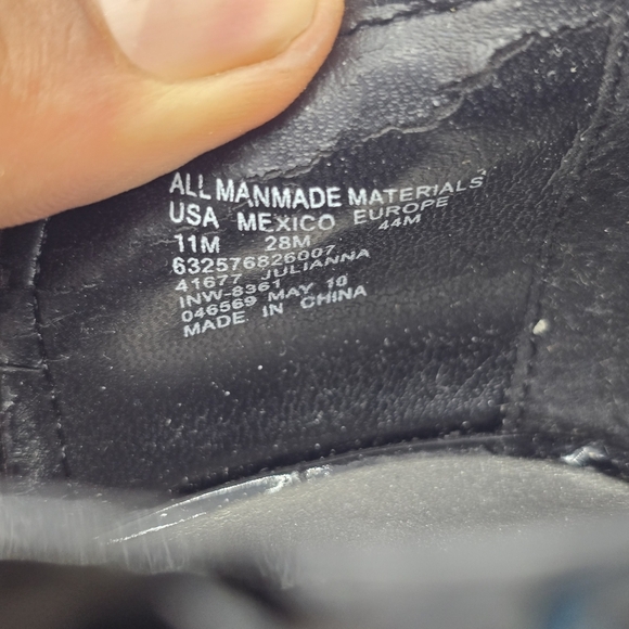 Apostrophe Shoe Women 11M Black Faux Croc High Heels Open Toe Platform - Picture 3 of 10